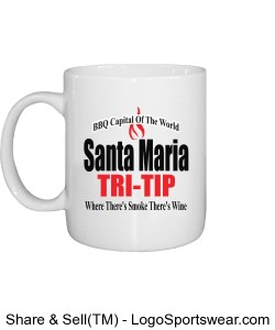 One-Of-A-Kind Santa Maria Tri-tip Coffee Mug Design Zoom